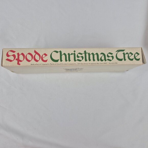 Vintage Spode Christmas Tree Rectangular Tray in Box 9 inch Tray - Picture 13 of 16